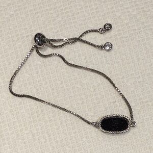 Elegant Black and Silver Bracelet